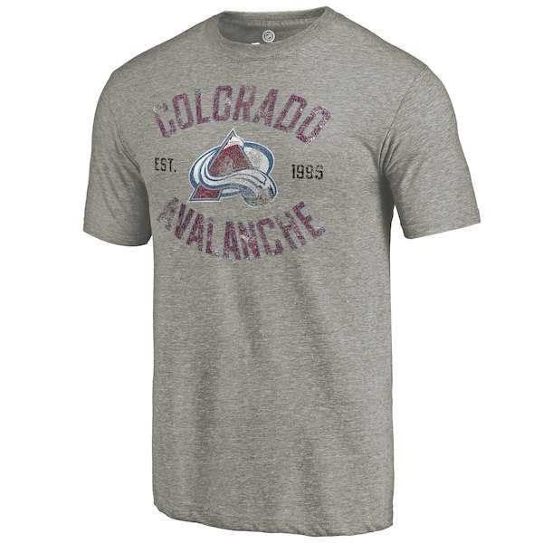 Colorado Avalanche Rinkside Gray Heritage Tri Blend T-Shirt,We sell and wholesale Colorado Avalanche Rinkside Gray Heritage Tri Blend T-Shirt on line form chian!